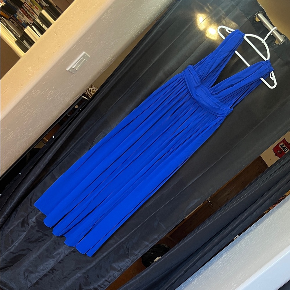 Chic Royal Blue Maxi Dress